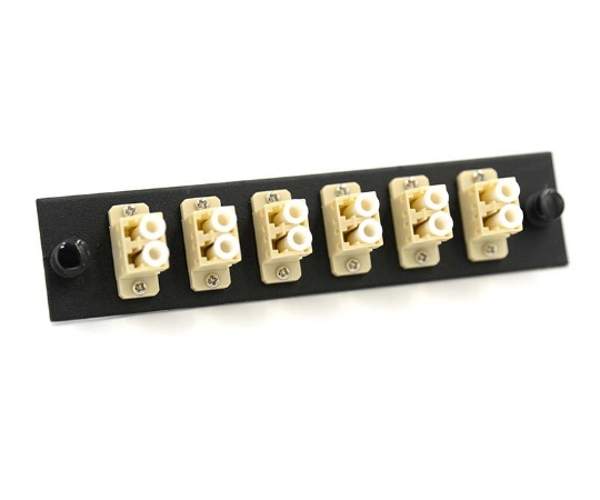 Picture of LGX Adapter Plate with 6 Duplex LC Beige Adapters