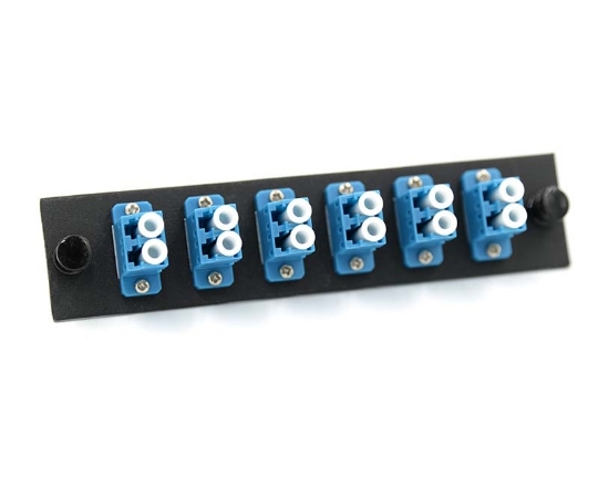 Picture of LGX Adapter Plate with 6 Duplex LC Blue Adapters