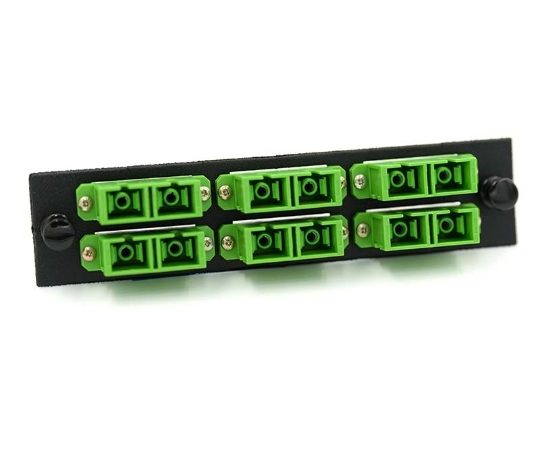 Picture of LGX Adapter Plate with 6 Duplex SC Green Adapters