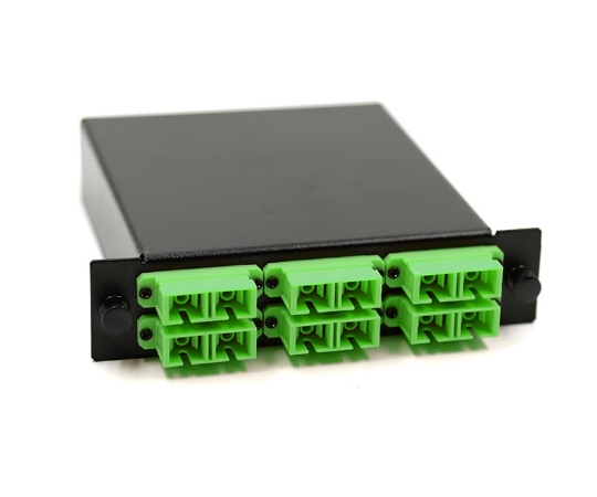 Picture of 12 Fiber MTP Cassette, OS2 SC/APC to MTP Std Female