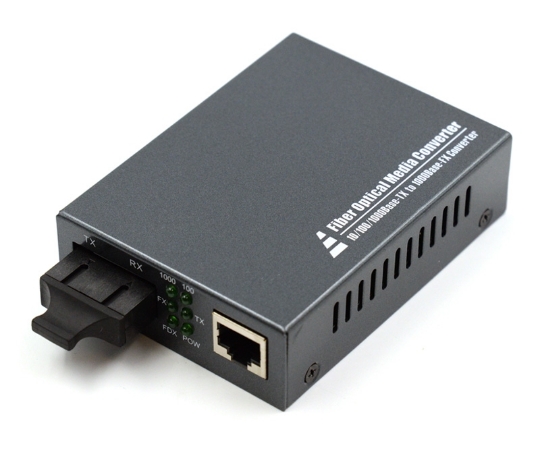 Picture of Fiber to Ethernet Media Converter - 550m - 10/100/1000TX to 1000FX - Multimode