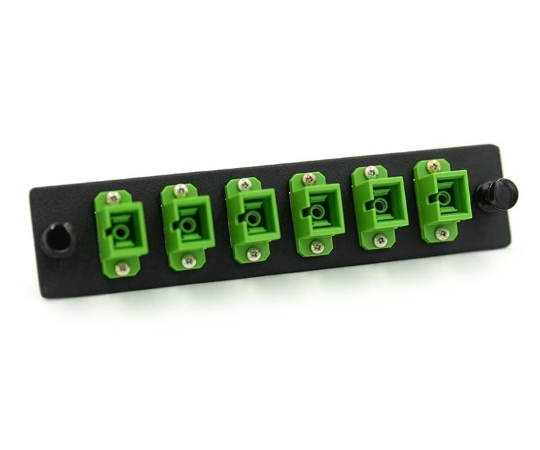 Picture of LGX Adapter Plate with 6 Simplex SC Green Adapters