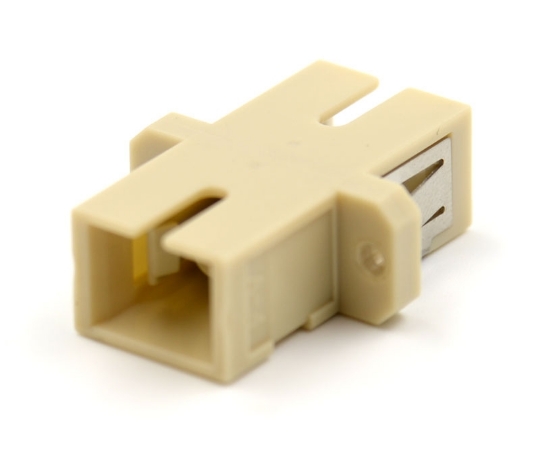 Picture of SC Simplex Beige Adapter with Flange