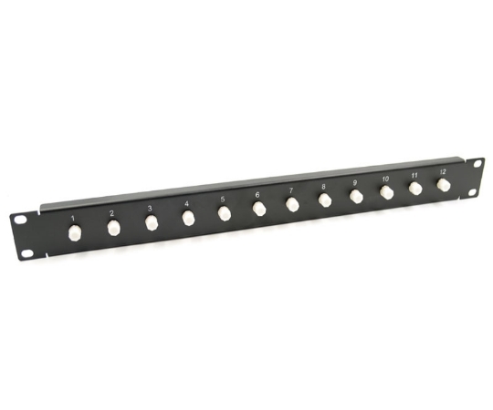 Picture of 19" 1U Panel with 12 FC Adapters
