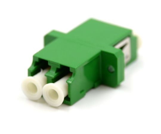 Picture of LC/APC Duplex Adapter with Flange - Green