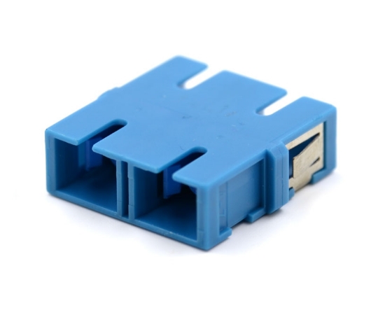Picture of SC Duplex Blue Adapter without Flange
