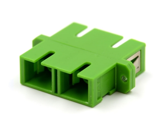 Picture of SC Duplex Green Adapter with Flange