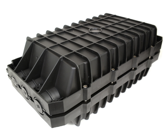 Picture of 144 Fiber Outdoor Splice Enclosure - x6 Splice Trays Included - 6 Ports at 20mm