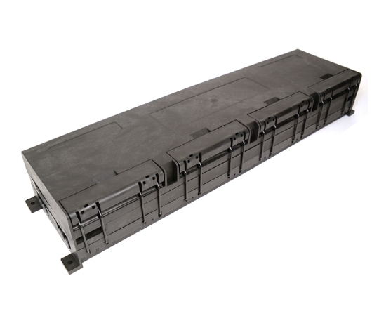 Picture of 24 Fiber Outdoor Splice Enclosure - x1 Splice Tray Included - 4 Ports at 13.5mm