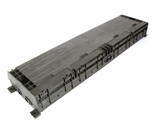 Picture of 48 Fiber Outdoor Splice Enclosure - x1 Splice Tray Included - 8 Ports at 16mm