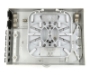 Picture of 12 Fiber Wall Mountable Termination Box - 2 Input Ports and 12 Output Ports - Splice Tray Included 