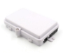 Picture of 4 Fiber Wall Mount Termination Box - Splice Tray Included - 5 Ports (x1) at 8mm and (x4) at 3mm