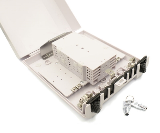 Picture of 48 Splice Fiber Optic Termination Box, 7 Ports