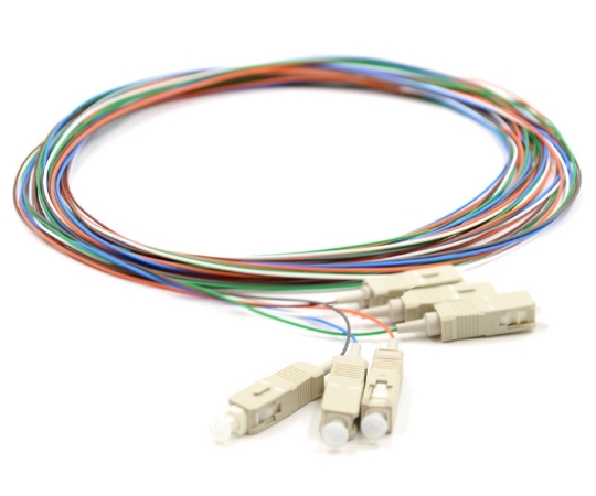 Picture of 3m, 6 Fiber SC Pigtail, Multimode, OM1