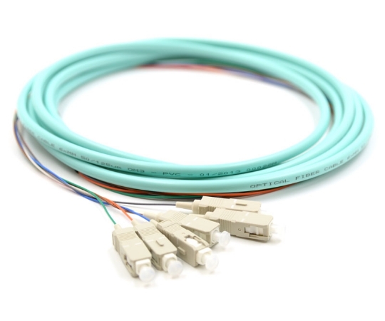 Picture of 3m, 6 Fiber SC Pigtail, Multimode, OM3