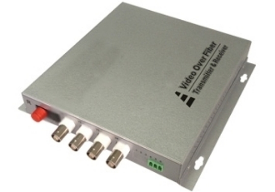 Picture of 4 Channel Video Over Fiber Optic Converter with Audio