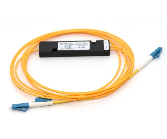 Picture of 1x2 PLC Fiber Optic Splitter in ABS Box