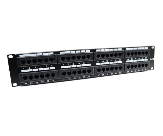 Picture of Cat6 48 Port Unshielded 2U Copper Patch Panel