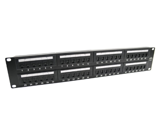 Picture of Cat6 48 Port Unshielded 2U Copper Patch Panel