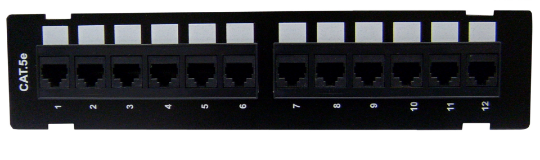 Picture of Cat5E 12 Port Unshielded 10" Copper Patch Panel