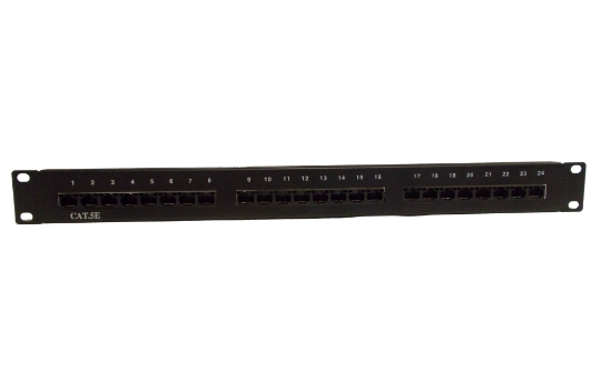 Picture of Cat5E 24 Port Unshielded 1U Copper Patch Panel