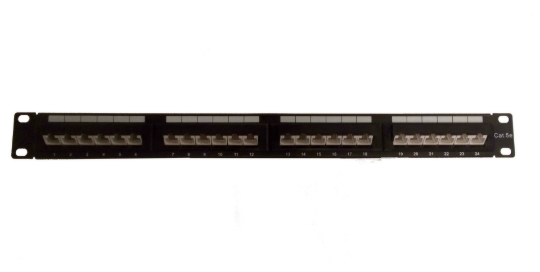 Picture of Cat5E 45 Degree Panel 24P (568A/B Compatible)