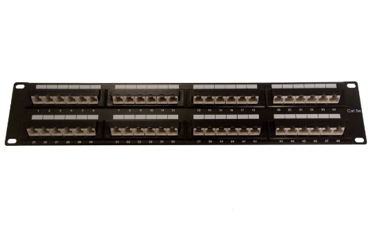Picture of Cat5E 45 Degree Panel 48P (568A/B Comatible)