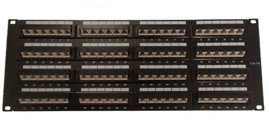 Picture of Cat5E 45 Degree Panel 96P (568A/B Compatible)