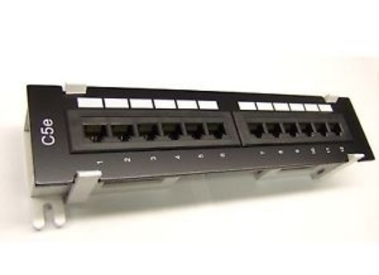 Picture of Cat5e Mini 110 Type 12 Port (568A/B Compatible) Patch Panel