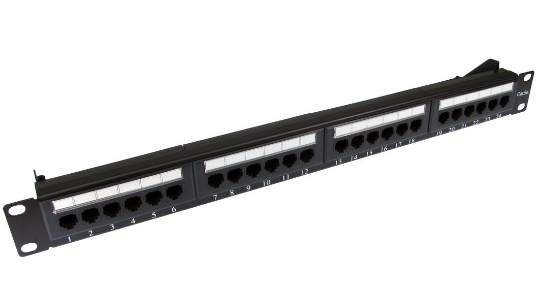 Picture of Cat5e 24 Port Unshielded 1U Copper Patch Panel