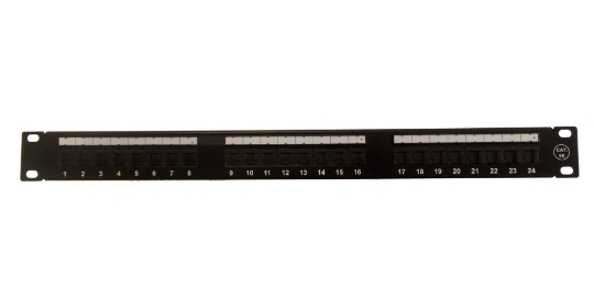 Picture of Cat5e 24 Port Unshielded 1U Copper Patch Panel, Label Mark Type