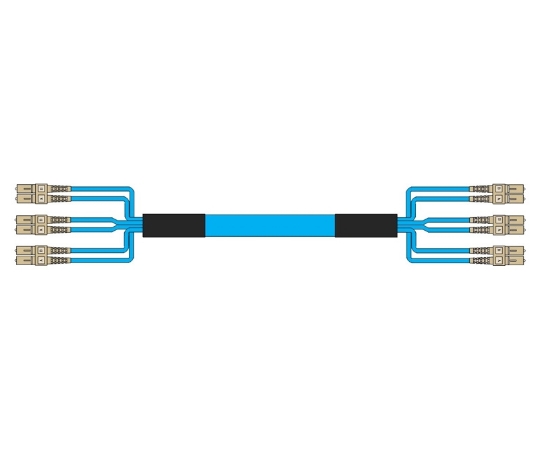 Picture of 6 Fiber Multimode OM3 Custom Fiber Cable Assembly
