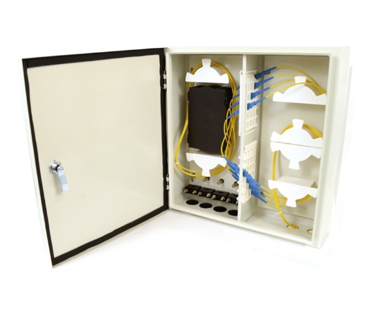 Picture of 48 Adapter Slot, Outdoor Wall Mount Box, Single Door