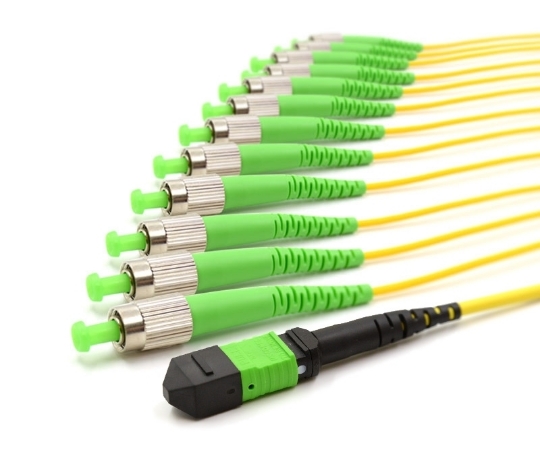 Picture of 3m, MTP Female to 12 FC APC, 12 Fiber Single-mode OS2 9/125 Fanout Cable