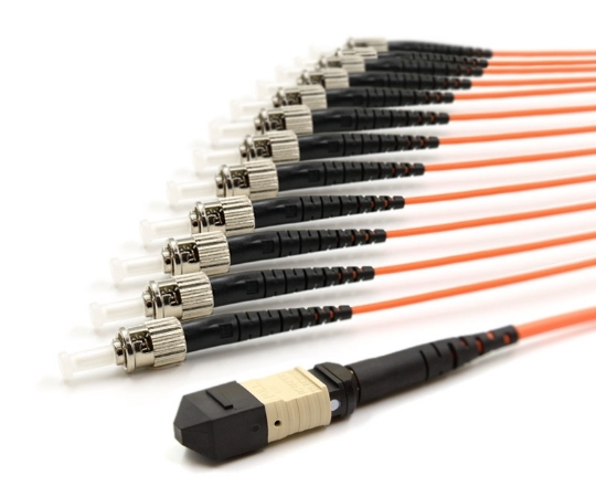 Picture of 10m, MTP Male to 12 ST UPC, 12 Fiber Multimode OM1 62.5/125 Fanout Cable