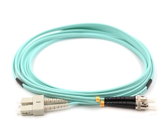 Picture of 1m, SC to ST, Duplex, OM3 Multimode Patch Cable