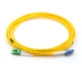 Picture of LC/UPC to LC/APC Duplex Fiber Optic Patch Cable - 9/125µm Singlemode OS2 - 3mm Yellow PVC Rated Jacket - 10 Meters in Total Length