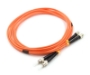 Picture of ST/UPC to ST/UPC Duplex Fiber Optic Patch Cable - 62.5/125µm Multimode OM1 - 3mm Orange PVC Rated Jacket - 7 Meters in Total Length