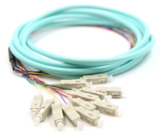 Picture of 3m, 12 Fiber SC Pigtail, Multimode, OM3