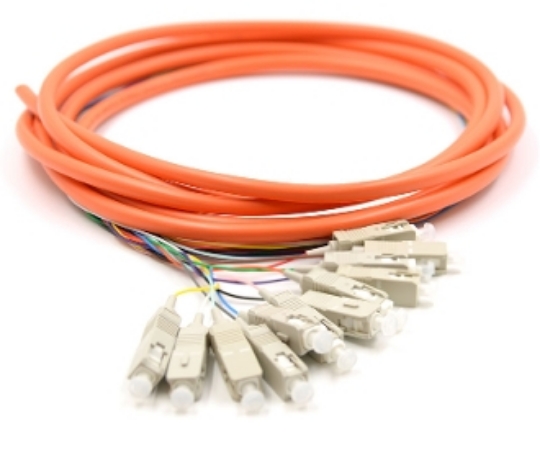 Picture of 3m, 12 Fiber SC Pigtail, Multimode, OM1