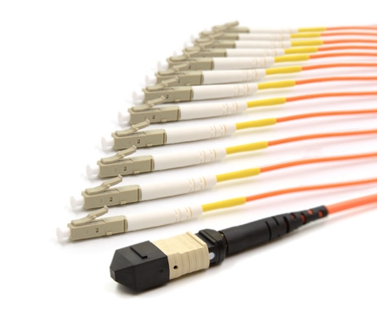 Picture of 3m, MTP Female to 12 LC UPC, 12 Fiber Multimode OM1 62.5/125 Fanout Cable