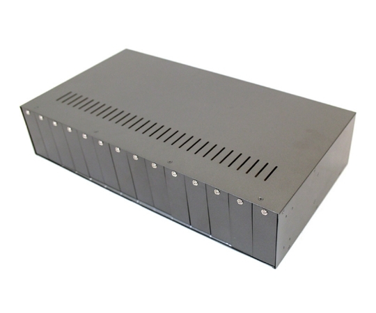 Picture of 14 Port 3U Chassis Mount - Accepts x14 Media Converters - Dual Power - 48VDC