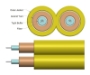 Picture of 3mm Duplex Single-mode OS2  Cable, Yellow (LSZH)