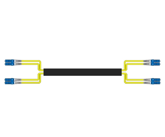 Picture of 4 Fiber Single-mode Custom Indoor/Outdoor Fiber Cable Assembly