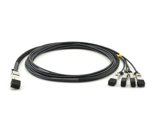 Picture of Dell 332-1365 Compatible 40G QSFP+ to SFP+ DAC Cable 