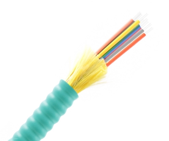 Picture of 12 Fiber Armored Distribution Cable OM3 OFNR