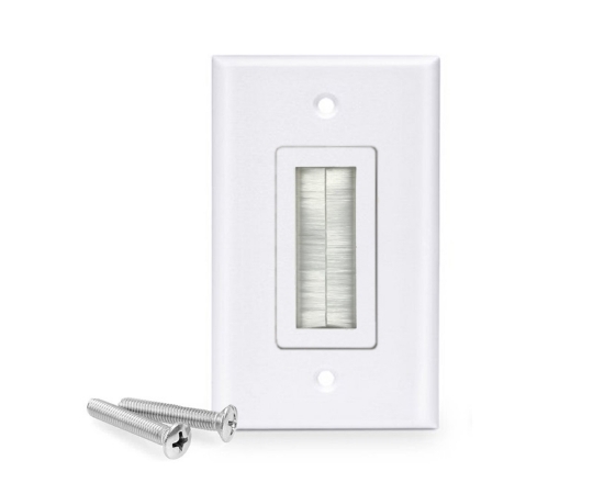 Picture of Brushed Keystone Wall Plate, Single Gang