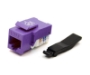 Picture of Cat5e Keystone Jack, Toolless Type, Purple