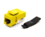 Picture of Cat5e Keystone Jack, Toolless Type, Yellow