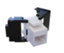 Picture of Cat6 Keystone Jack, Toolless Butterfly, White